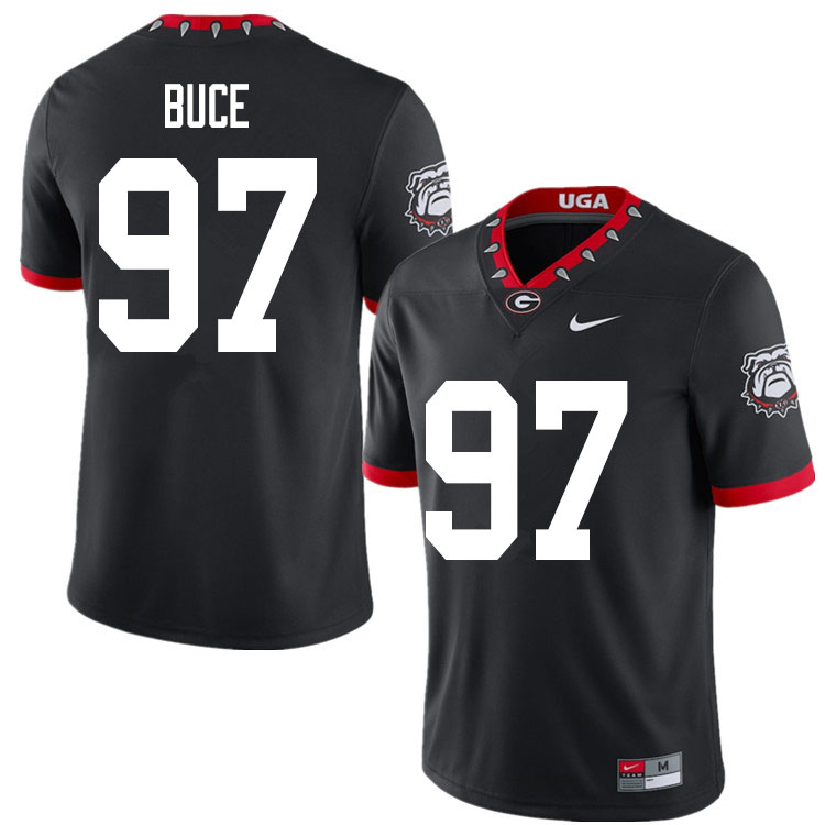 2020 Men #97 Brooks Buce Georgia Bulldogs Mascot 100th Anniversary College Football Jerseys Sale-Bla